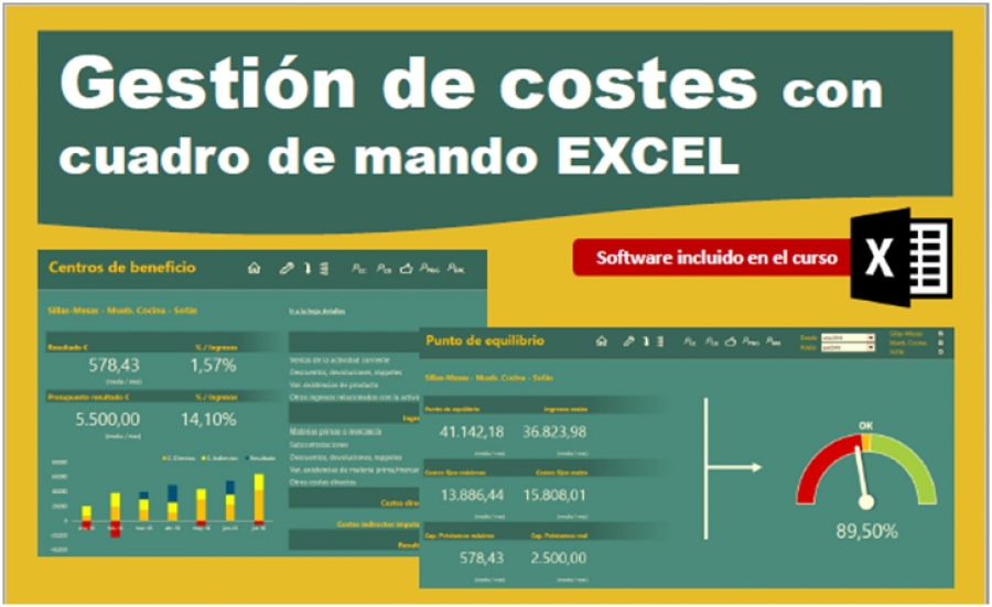 CURSO GESTIÓN DE COSTES CON CUADRO DE MANDO EXCEL-6 DE FEBRERO DE 2020
